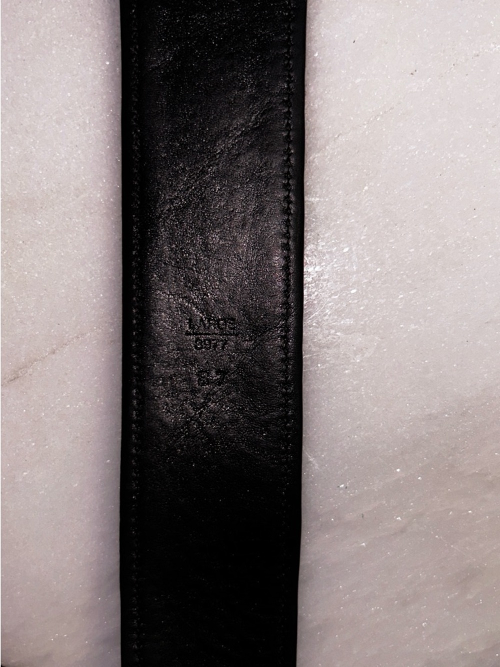 Coach (M6 3977) ~ Women’s Large ~ Vintage ~ Black W/Silver ~ Logo Designer Belt - Picture 9 of 16